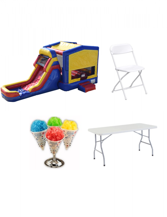 Bounce House & Slide Combo Package #2