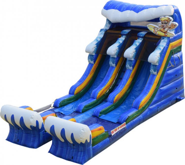 16 ft Double Lane Surf Time Water Slide