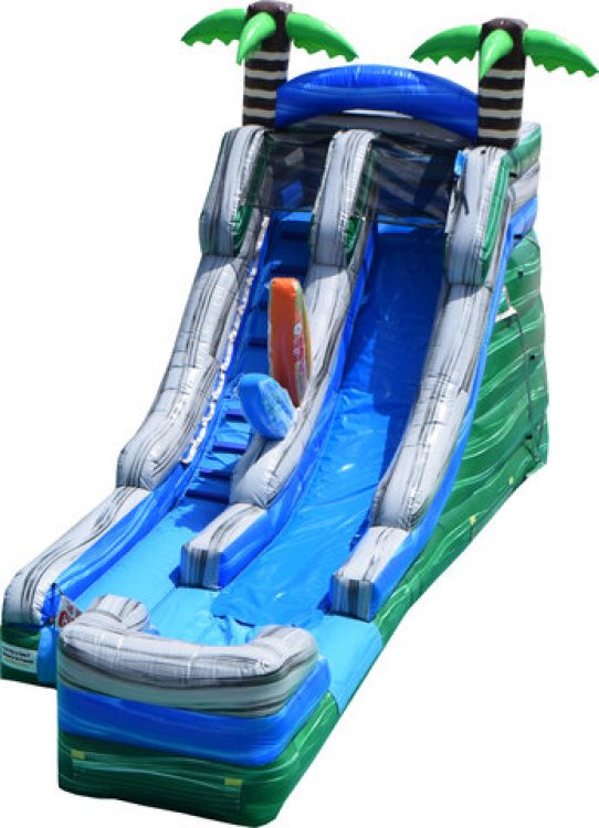 16 ft Single Lane Tropical II Water Slide