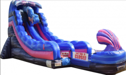 19 ft Single Lane Mermaid Plunge Wet or Dry Slide