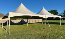 20x40 Double Peak Tent Package, Seats 80 People