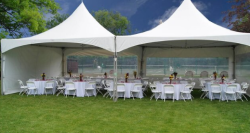 20x40 Double Peak Tent Package, Seats 80 People