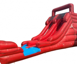 16 ft Single Lane Red Water Slide-#27