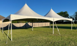 20x40 Double Peak Tent Installed