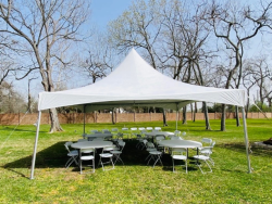 20x20 High Peak Tent Package, Seats 40 People