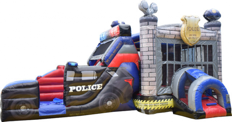Police Car Bounce House Combo - #32