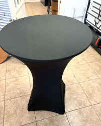 IMG 0666 1777920866 1 Black - Fitted Stretch Table Cover for 30'' Cocktail Table